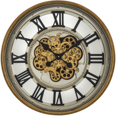 Gold Gear Clock In Gold