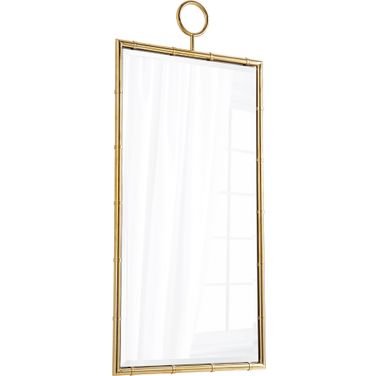 Golden Brass Image Mirror