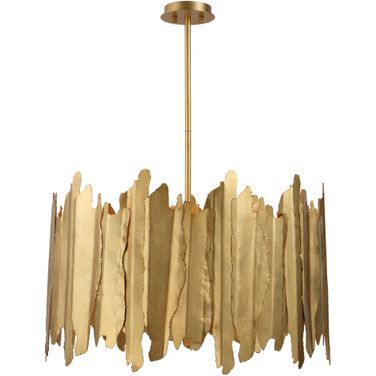 Golden Gate 8 Light Pendant In Gold