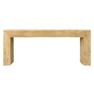 Goliath Solid Mango Wood Console Table In Natural