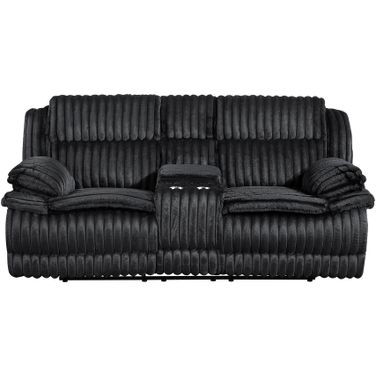 Goodland Double Reclining Loveseat with Center Console In Black