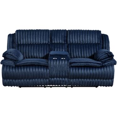 Goodland Double Reclining Loveseat with Center Console In Blue