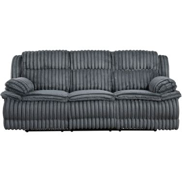 Goodland Double Reclining Sofa In Dark Gray