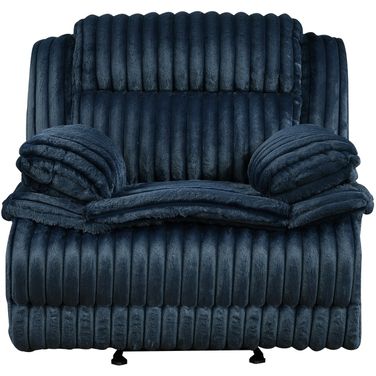 Goodland Glider Reclining Chair In Blue
