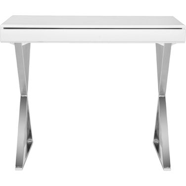 Gordon White and Chrome Desk