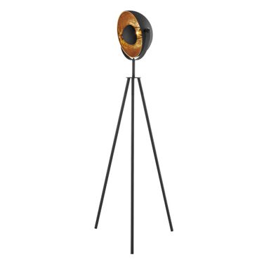 Gothard Floor Lamp In Black and Gold