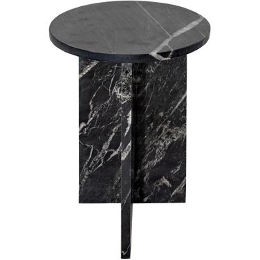 Grace Accent Table With Marble In Black