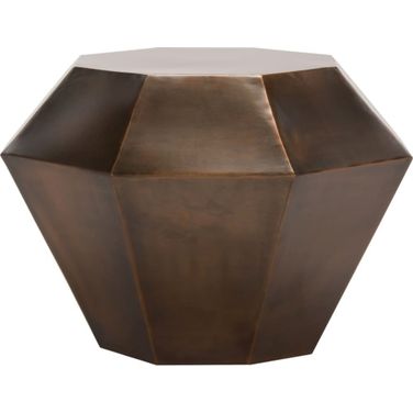 Grace Antique Copper Diamond Accent Table