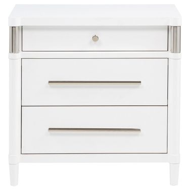 Gracemont 3-Drawer Bedroom Nightstand Bedside Table In White