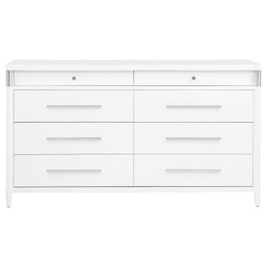 Gracemont 8-Drawer Bedroom Dresser Cabinet In White