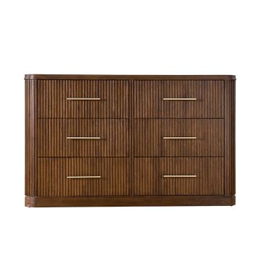 Graciana 6-Drawer Dresser In Walnut