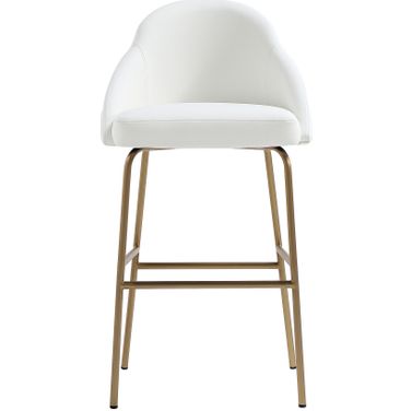 Gracie Barstool In White and Gold