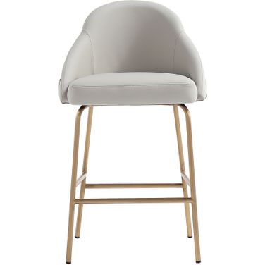 Gracie Counter Stool In Stone and Gold
