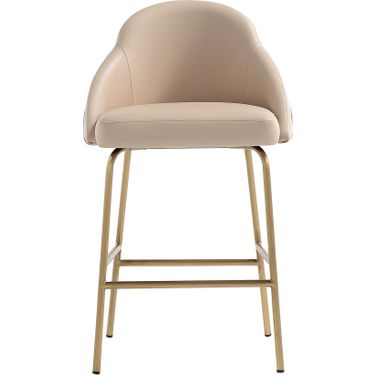 Gracie Counter Stool In Tan and Gold