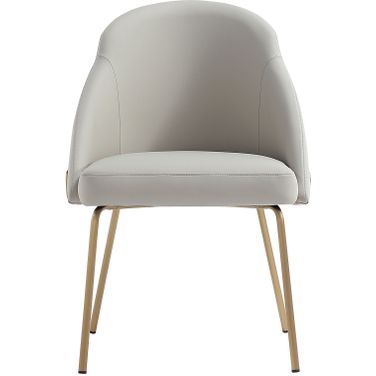 Gracie Dining Chair In Stone and Gold