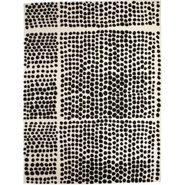 Graffiti 5 x 8 Rug In White And Black