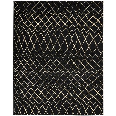 Grafix Black 7'10" x 9'10" Bohemian Area Rug
