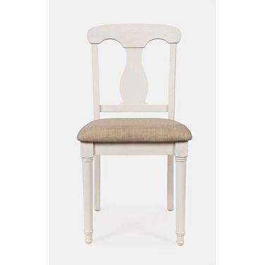 Grafton Farms Upholstered Farmhouse Desk Chair In Brushed White