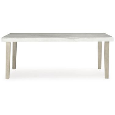 Grallegen Rectangular Dining Table In Bisque