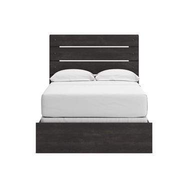 Granaport Full Panel Bed In Dark Gray