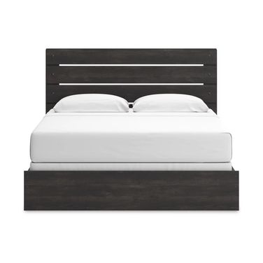 Granaport King Panel Bed In Dark Gray