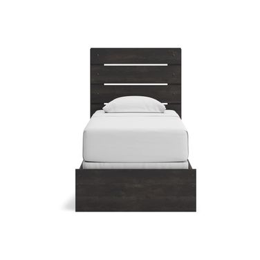 Granaport Twin Panel Bed In Dark Gray