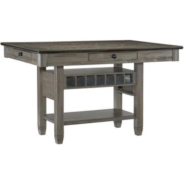Granby Coffee And Antique Gray Counter Height Dining Table