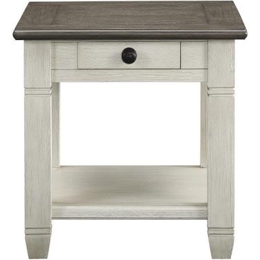Granby Rosy Brown And Antique White End Table