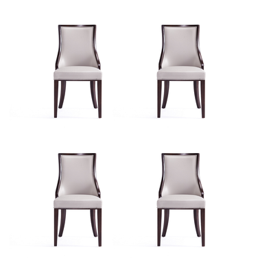 Grand Dining Chair Set of 4 In Light Grey