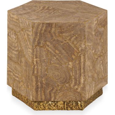 Grand Tour Furniture Aidan Hexagon Accent Table In Brown