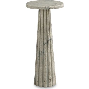 Grand Tour Furniture Barco Banswara Marble Accent Table In White