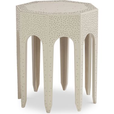 Grand Tour Furniture Mandir Side Table In Cream