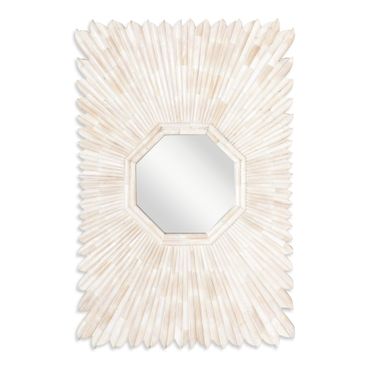 Grand Tour Furniture Sunray Bone Mirror In Cream