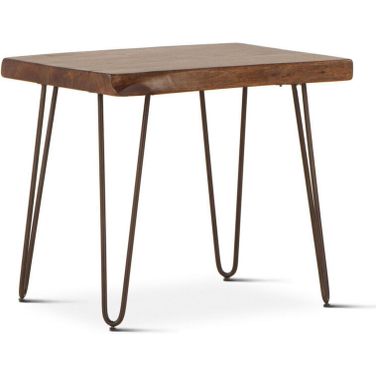 Grandby 26 Inch Side Table with Acacia In Walnut