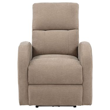 Grant Fabric Upholstered Power Recliner Chair In Camel