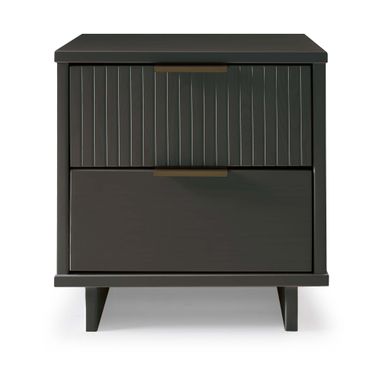 Granville Nightstand with 2 Full Extension Drawer In Dark Grey
