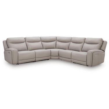 Gravier 5-Piece Power Reclining Sectional In Gray