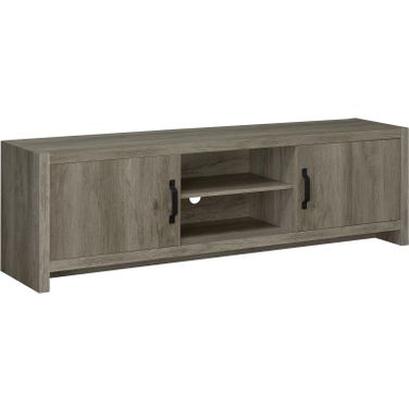 Burke 2-door TV Console Grey Driftwood