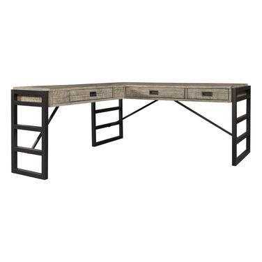 Grayson L-Shaped Desk In Grey