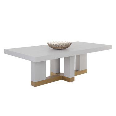 Greco 94.5 Inch Greco Dining Table In Gauntlet Grey