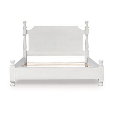 Greddinton California King Poster Bed In Antique White