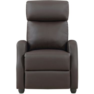 Greenfield Push Back Reclining Chair In Brown
