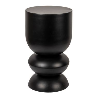 Greenpoint Stacked Bulb Metal Accent Table In Black