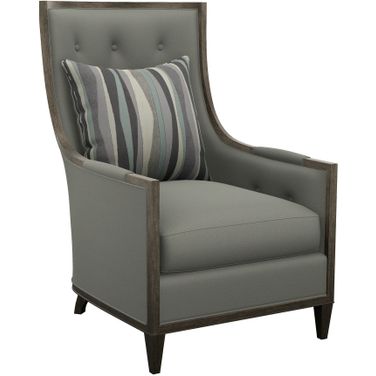 Featured Upholstery Greenwood Chair In Gray
