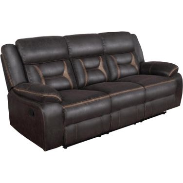 Greer Transitional Upholstered Tufted Back Motion Sofa
