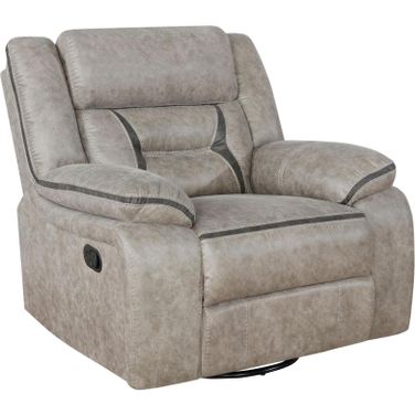 Greer Upholstered Tufted Back Glider Recliner