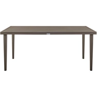 Grenada Outdoor Rectangle Dining Table In Gray