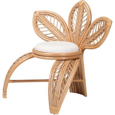 Gresham Leaf Accent Chair In White