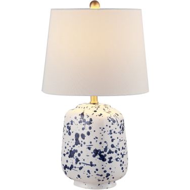 Greyon Ceramic Table Lamp in Navy Blue