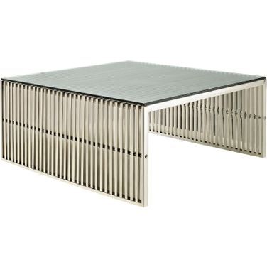 Gridiron Silver Coffee Table